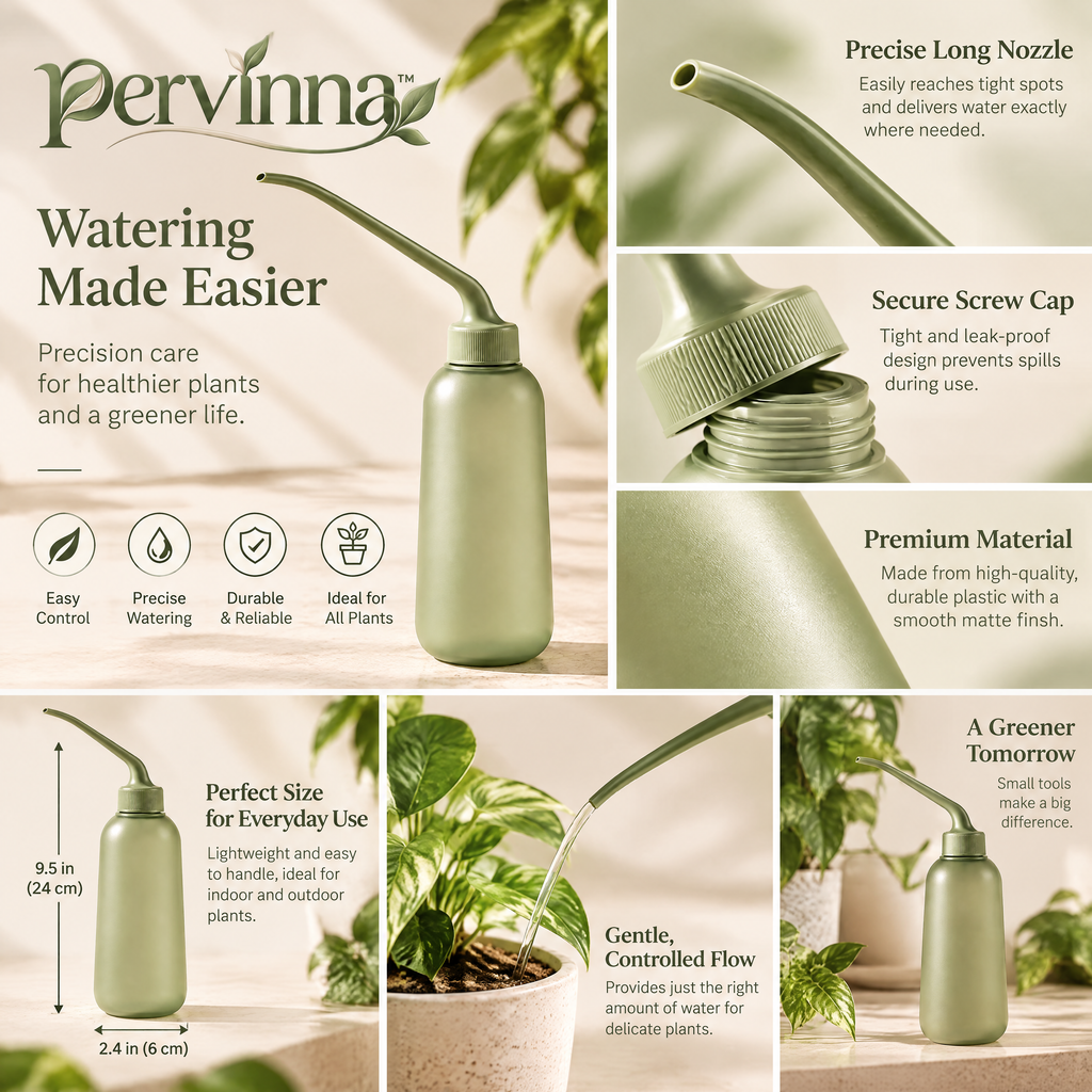 pervinna™ Precision Spout Plant Watering Bottle — features and details