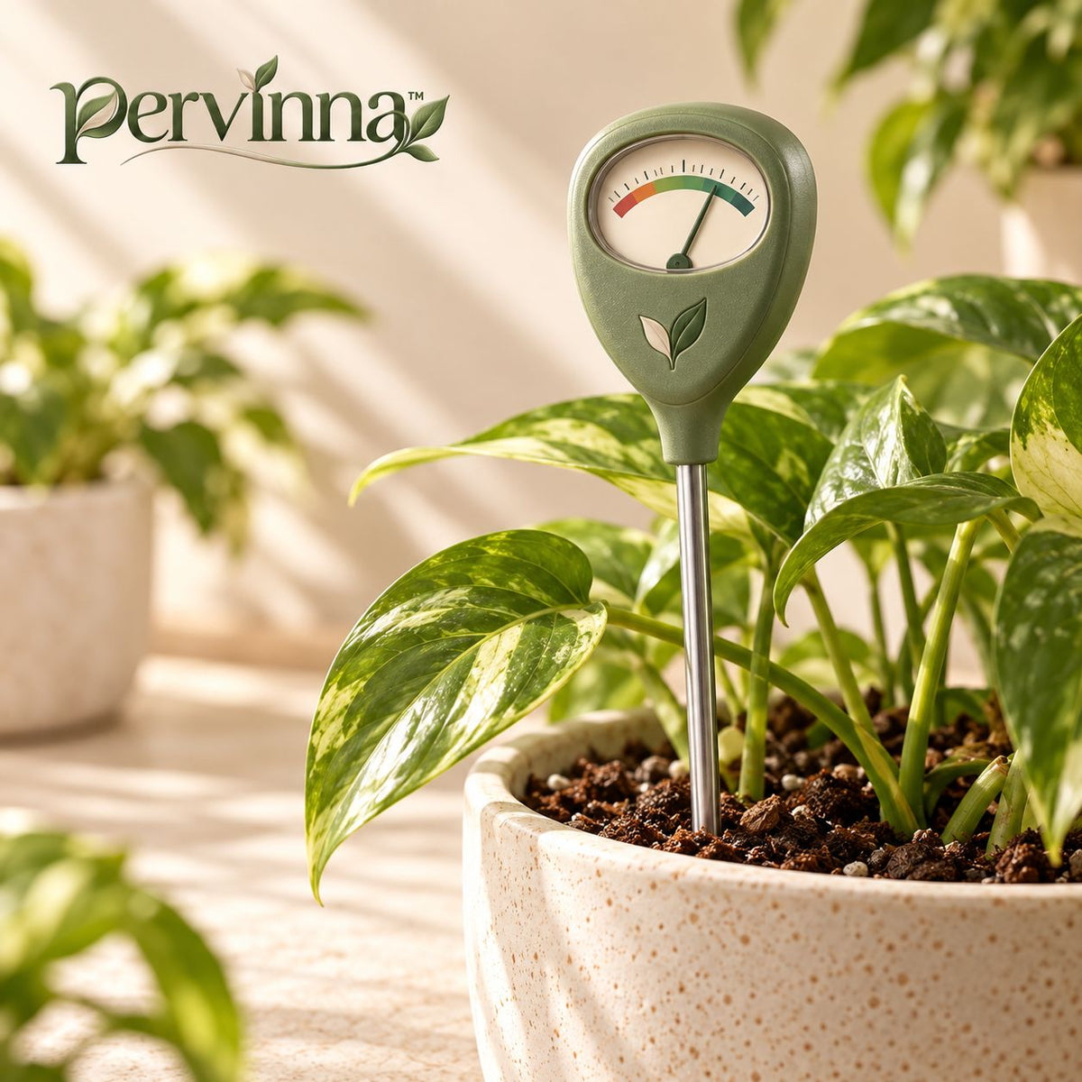 pervinna™ Indoor Plant Soil Moisture Meter — main lifestyle view