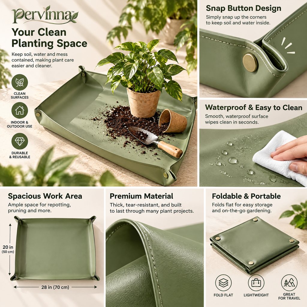 pervinna™ Waterproof Indoor Repotting Mat — alternate view